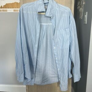 Light Blue Striped Women's Shirt